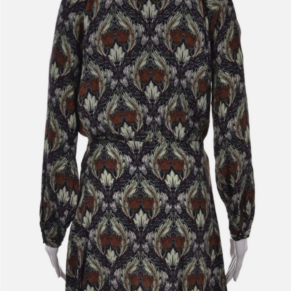 Zara Basic Long Sleeved Floral Patterned Dress Si… - image 2